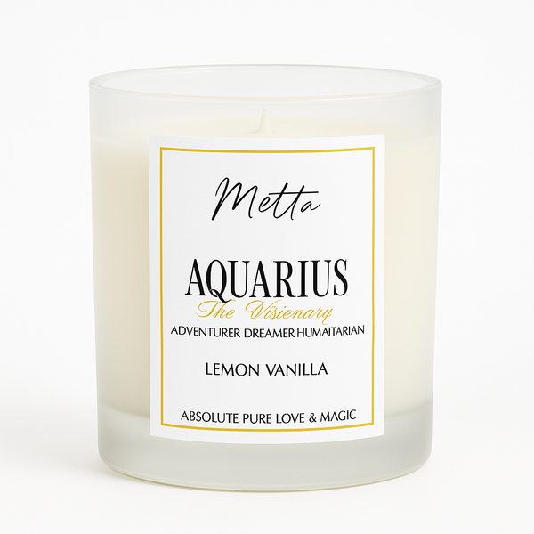 Aquarius Zodiac Candle
