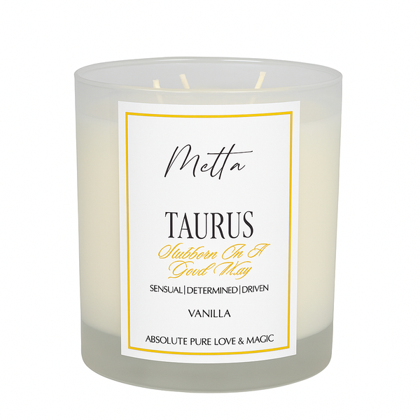 Taurus Zodiac Candle